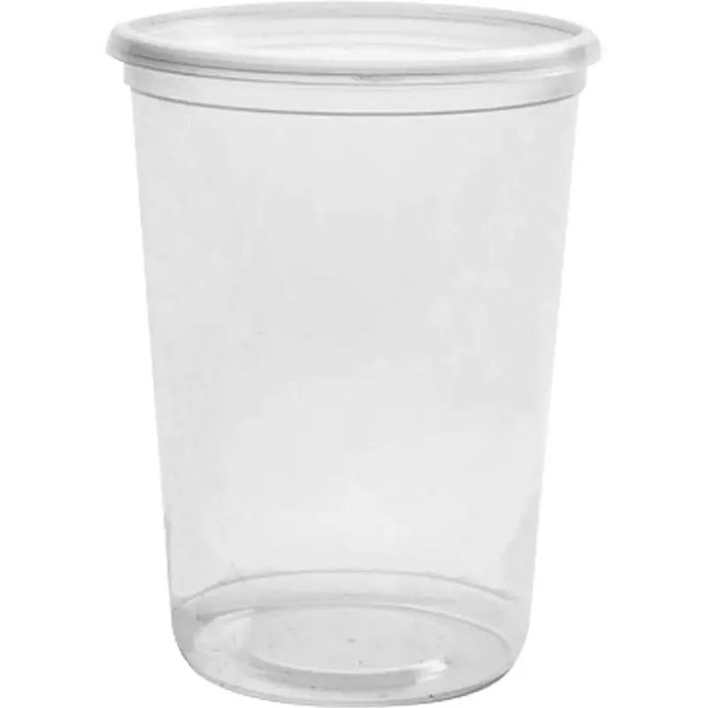 Magik 32 Oz. Clear Deli Container Without Lid, Plastic, Round 1