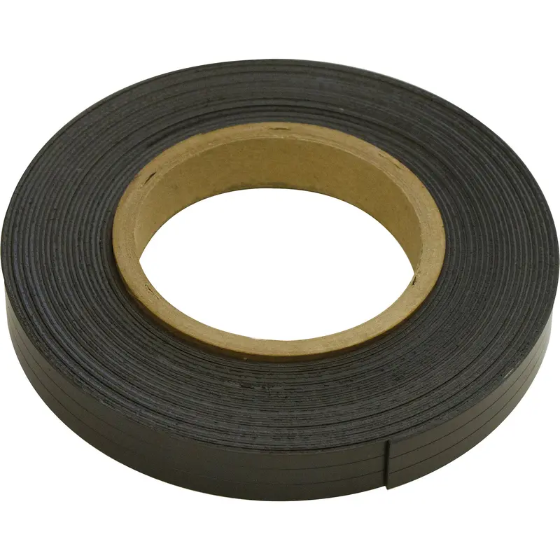 Magnetic Strips, 100' L X 1" W, 1/16" Thickness, Strength Of 6 Lbs. Per Lin. Ft. 1