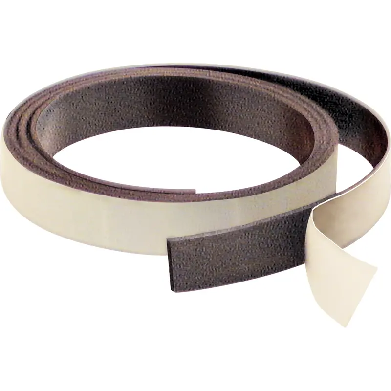Magnetic Strips, 100' L X 1" W, 1/32" Thickness, Strength Of 4 Lbs. Per Lin. Ft. 1