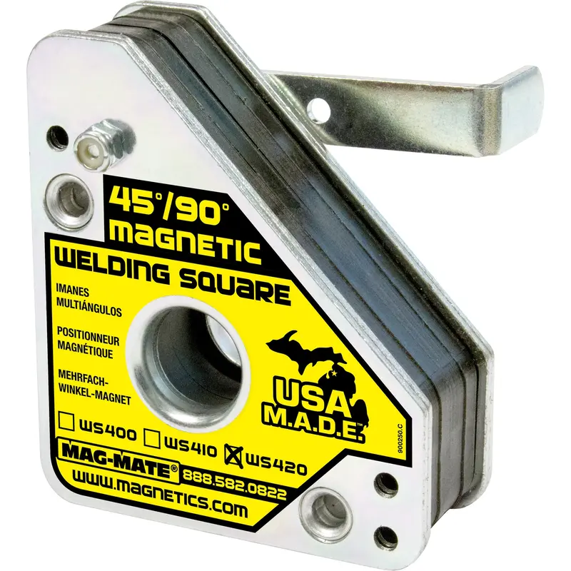 Magnetic Welding Squares, 3-3/4" L X 1-1/2" W X 4-3/8" H, 150 Lbs. 1