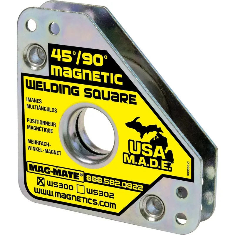 Magnetic Welding Squares, 3-3/4" L X 3/4" W X 3-3/4" H, 60 Lbs. 1