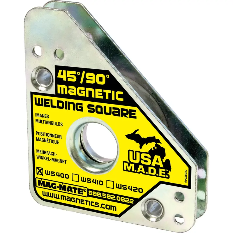 Magnetic Welding Squares, 3-3/4" L X 3/4" W X 4-3/8" H, 75 Lbs. 1