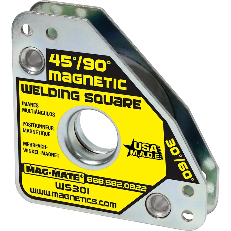Magnetic Welding Squares, 7-5/8" L X 3/4" W X 3-3/4" H, 60 Lbs. 1
