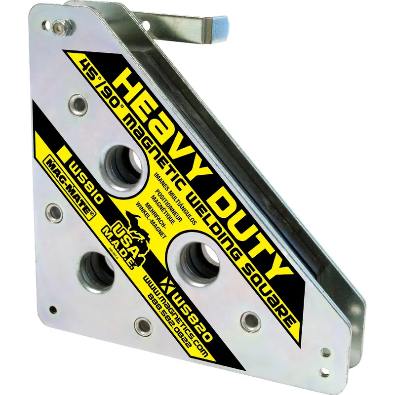 Magnetic Welding Squares, 8" L X 1-1/2" W X 8" H, 325 Lbs. 1