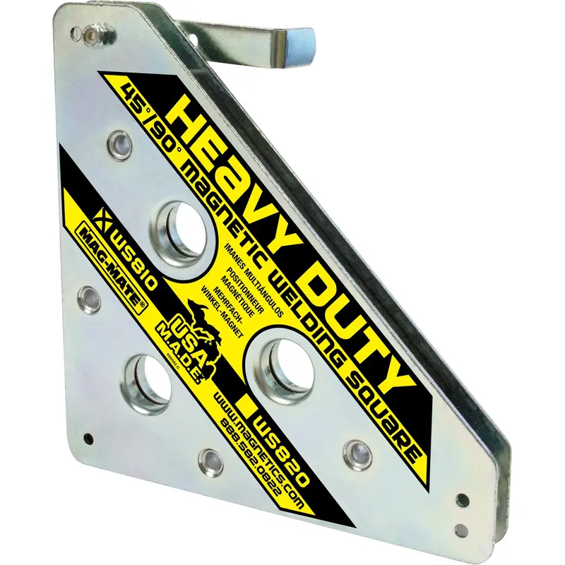 Magnetic Welding Squares, 8" L X 3/4" W X 8" H, 160 Lbs. 1