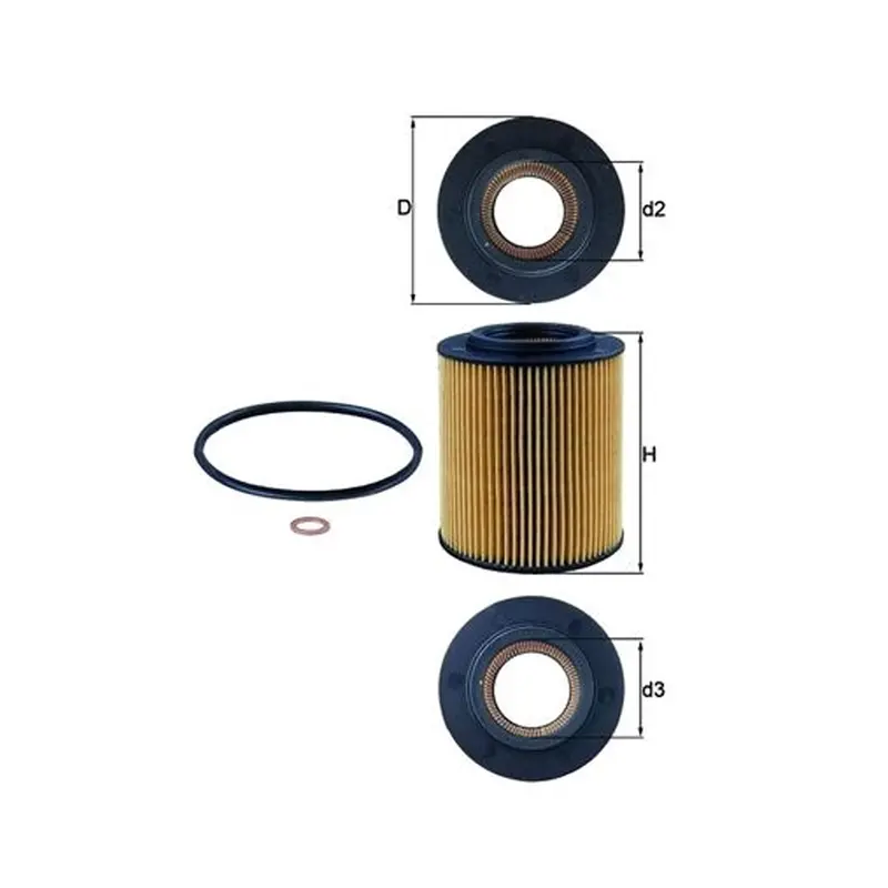 Mahle Oil Filter Ox154/1D 1