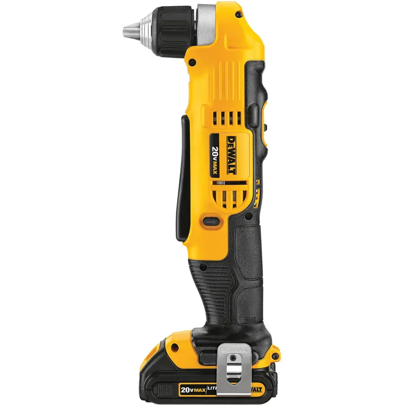 Max Right Angle Drill Driver Kit, Lithium-Ion, 20 V, 3/8" Chuck, 360 Uwo Torque 1