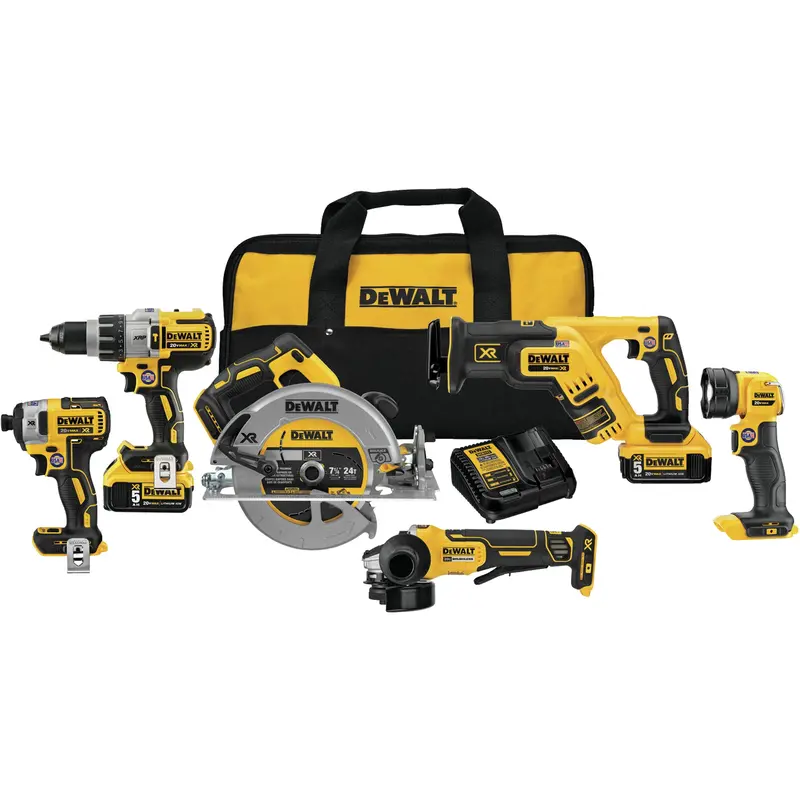 Max Xr® Brushless 6-Tool Combo Kit, Lithium-Ion, 20 V 1