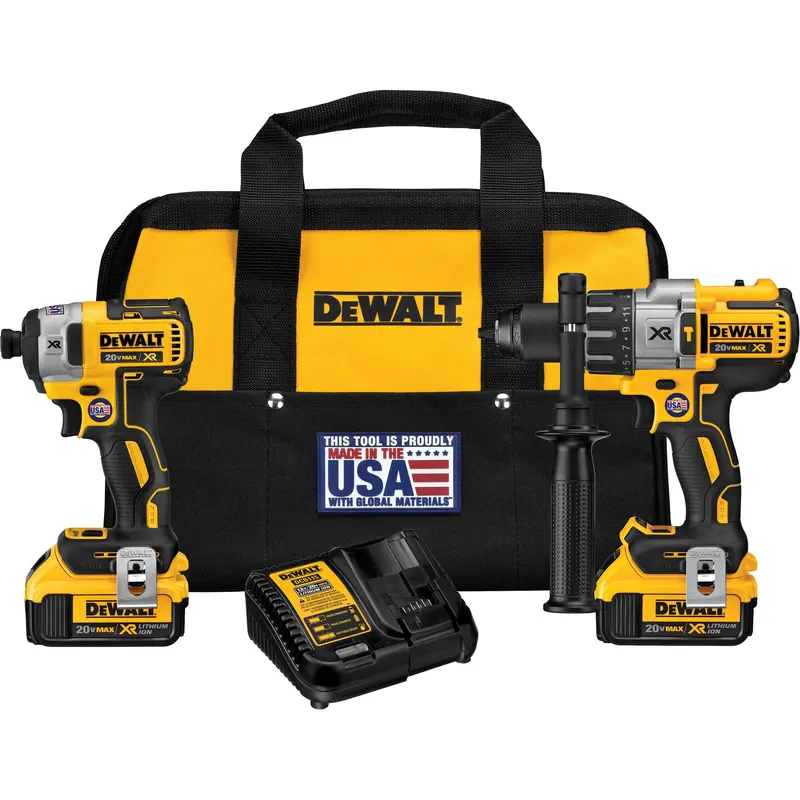Max Xr® Brushless Premium Hammerdrill & Impact Driver Kit, Lithium-Ion, 20 V 1