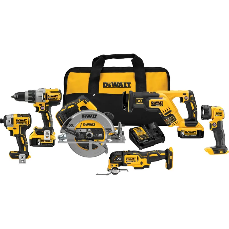 Max Xr® Cordless 6-Tool Combo Kit, Lithium-Ion, 20 V 1