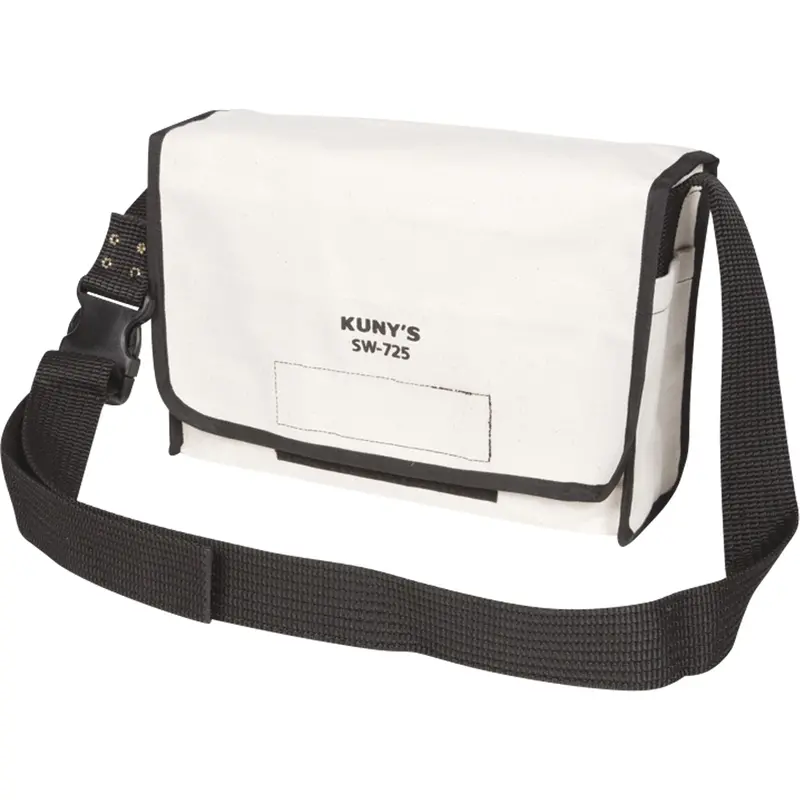 Messenger Bag, Canvas, 1 Pockets, White 1