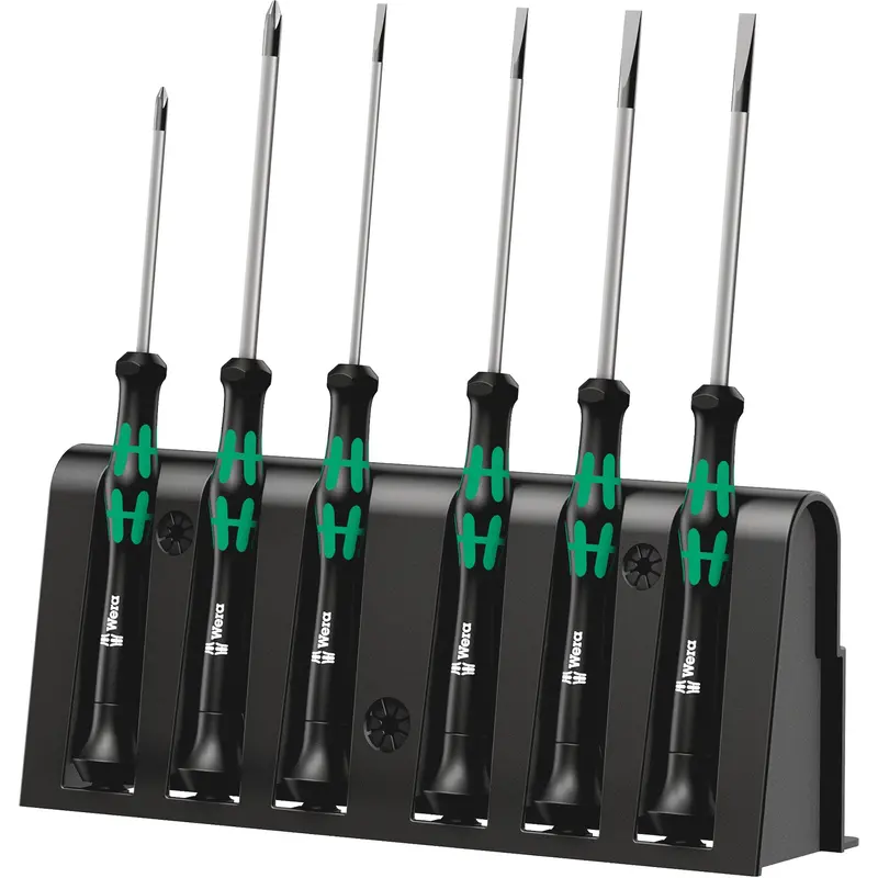 Micro Series Screwdriver Set With Rack, 6 Pcs. 1