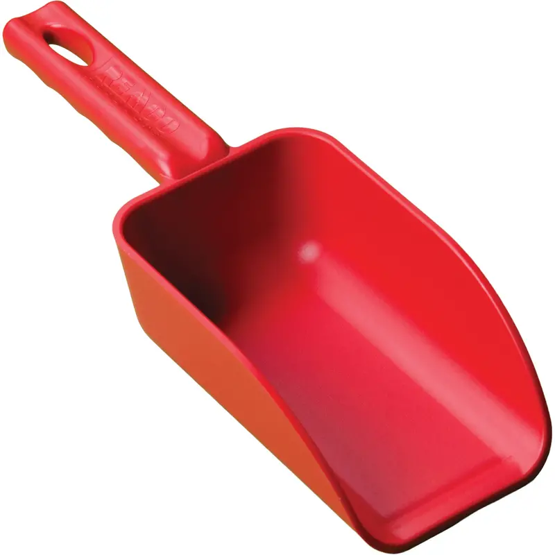 Mini Hand Scoop, Plastic, Red, 16 Oz. 1
