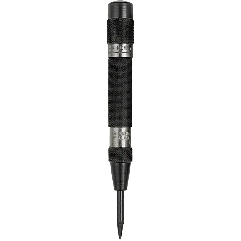 Mini Heavy-Duty Automatic Center Punch, 11/200" Dia., 1/2" Stock Size, 4-7/8" L 1