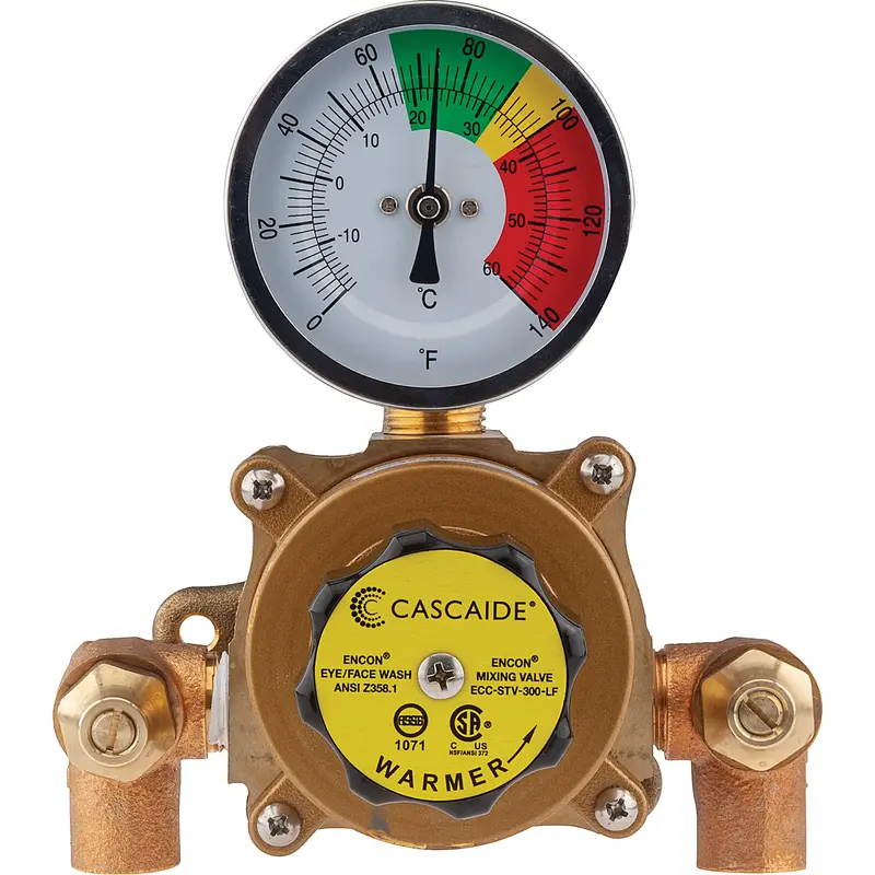 Mixing Valve For Exposed Assembly Of Eye/Facewash, 9 Gpm 1