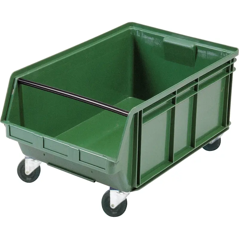 Mobile Giant Stacking Bin, 11-7/8" H X 18-3/8" W X 29" D, 150 Lbs. Capacity, Green 1