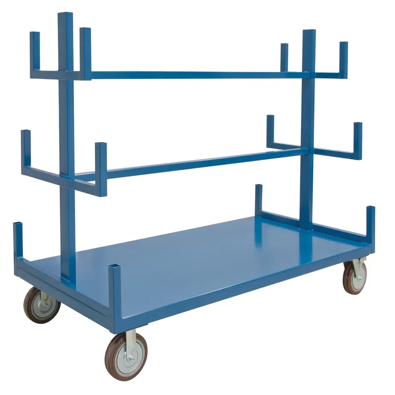 Mobile Pipe & Bar Rack, Steel, 72" W X 36" D X 60" H, 3000 Lbs. Capacity 1