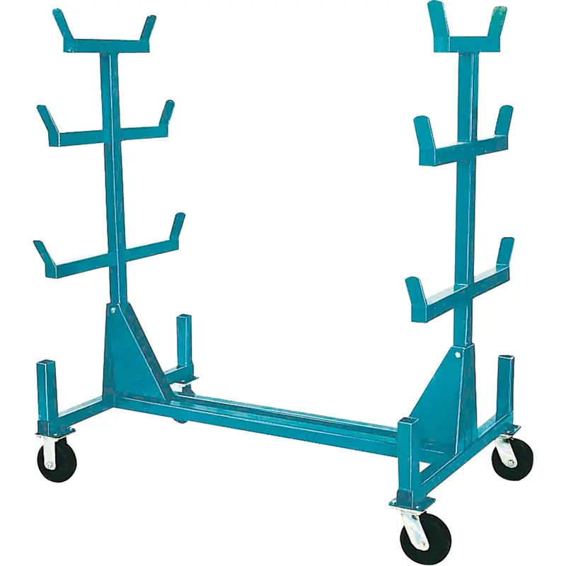 Mobile Pipe & Bar Racks, Steel, 34" W X 61" D X 58" H, 1000 Lbs. Capacity 1
