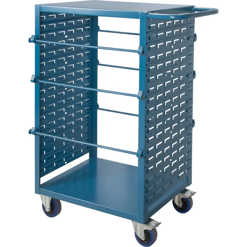 Mobile Wire Spool Cart, Steel, 6 Rod, 21" W X 48" H X 38" D, 1200 Lbs. Capacity 1