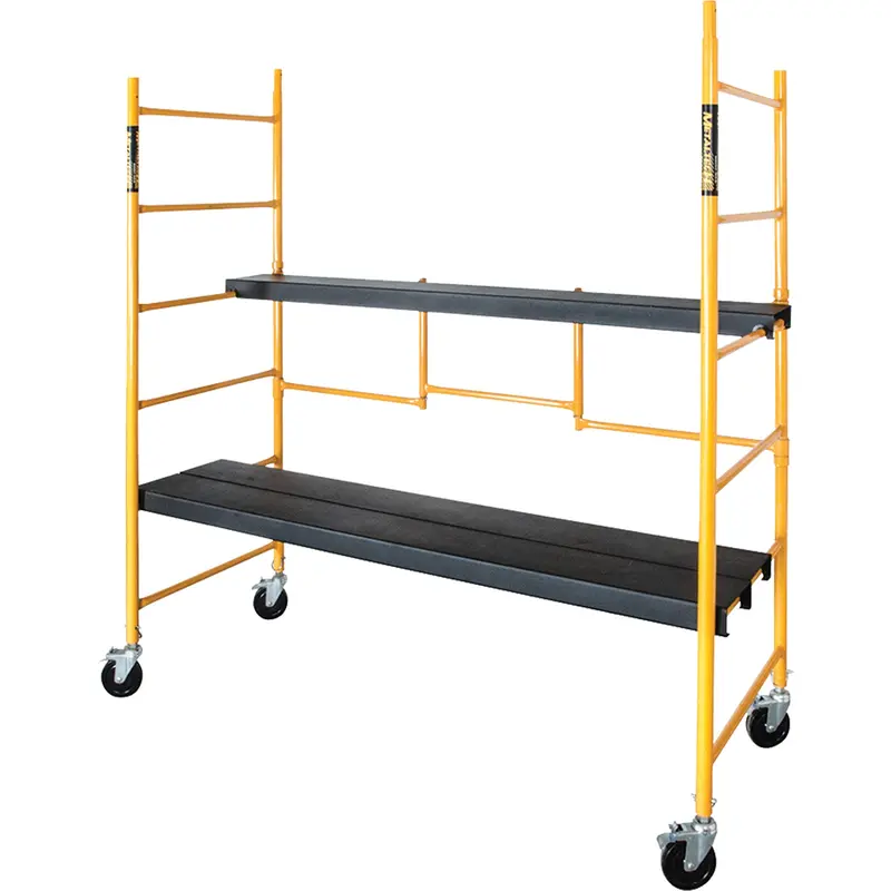 Mobile Work Scaffolding - Maxi Round Scaffolding, Steel Frame, 78-1/4" H 1