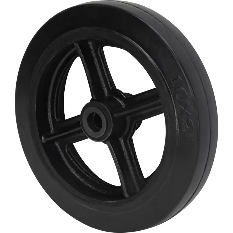Mold-On Rubber Wheel, 10" (254 Mm) Dia. X 2" (50.8 Mm) W, 948 Lbs. (430 Kg) Capacity 1