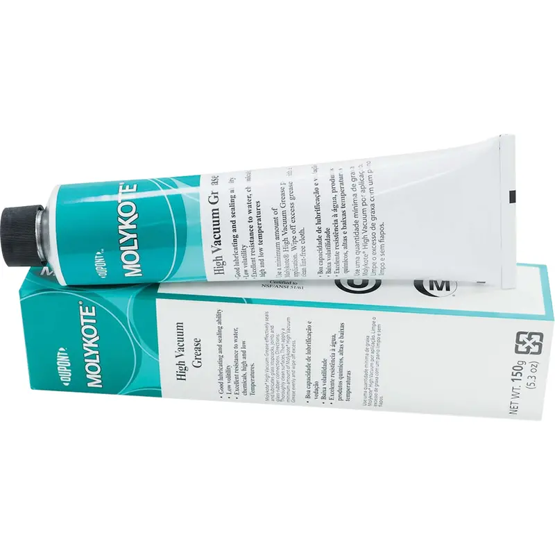 Molykote Hi-Vac Silicone-Based High Vacuum Grease, 5.3 Oz., Tube 1