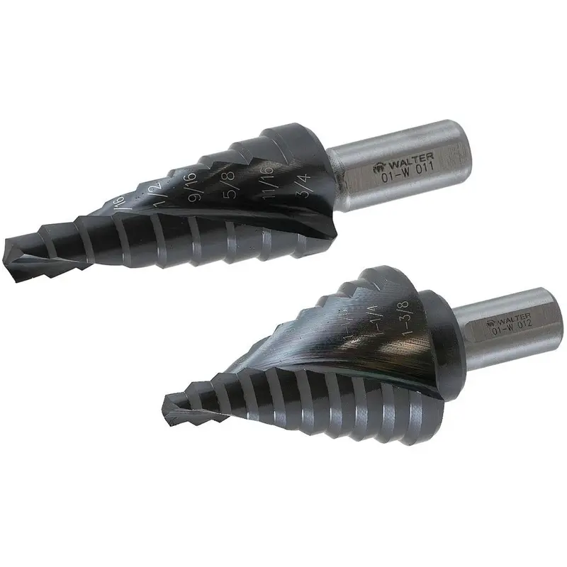 Multi-Step™ Drill Bit, 1/4" - 1-3/8" , 1/8" Increments, High Speed Steel 1