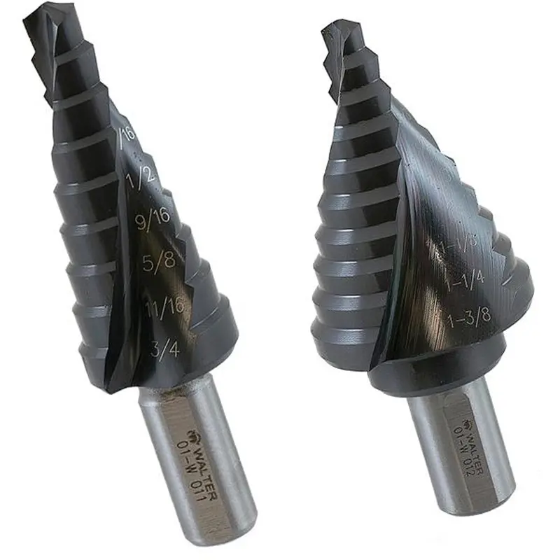Multi-Step Drill Bit Set, 3 Pieces, High Speed Steel 1