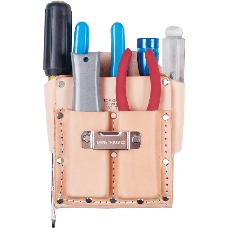 Multi-Tool Pouch, Multiple Tool Holder, Leather, 5 Pockets 1