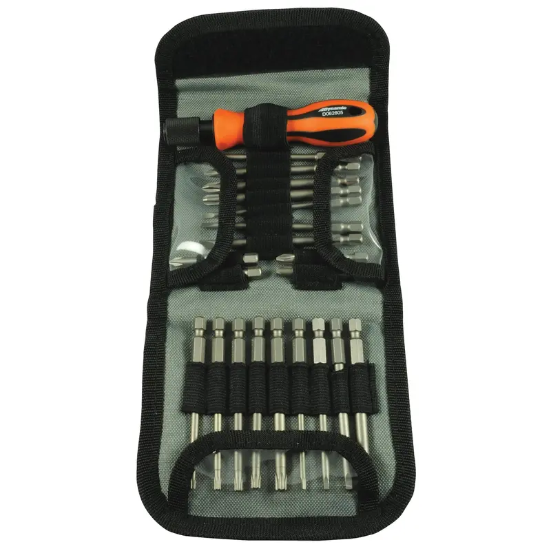 Multibit Screwdriver, 6-1/2" L, Cushion Grip Handle 1
