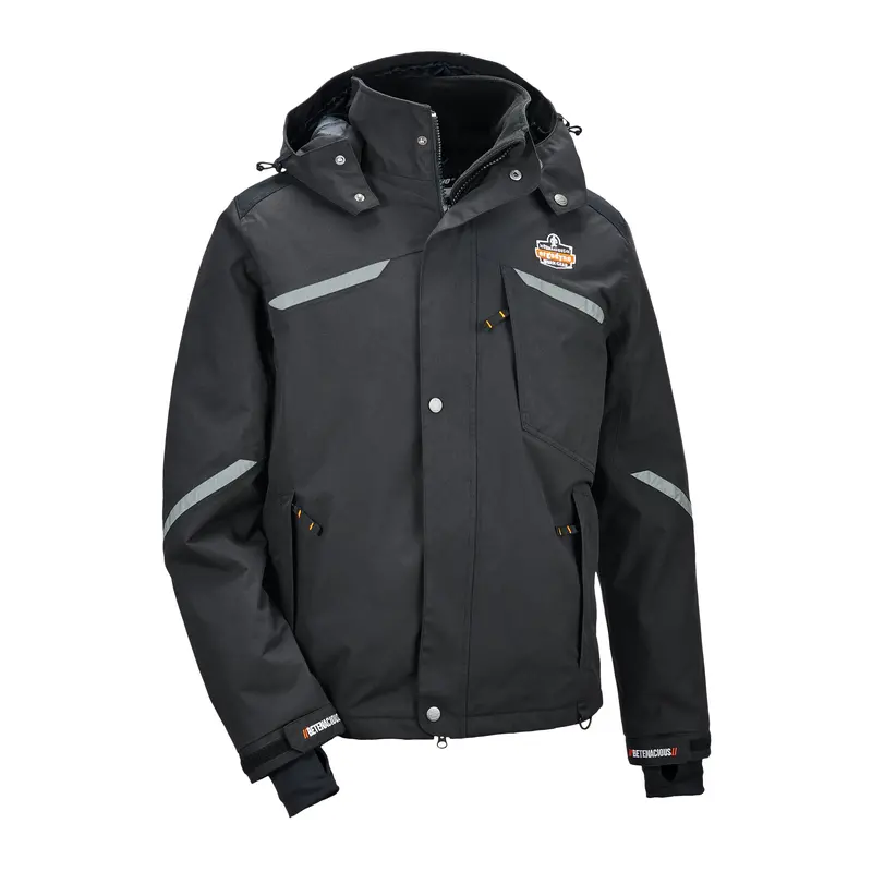N-Ferno® 6466 Thermal Jacket, Men's, Large, Black 1