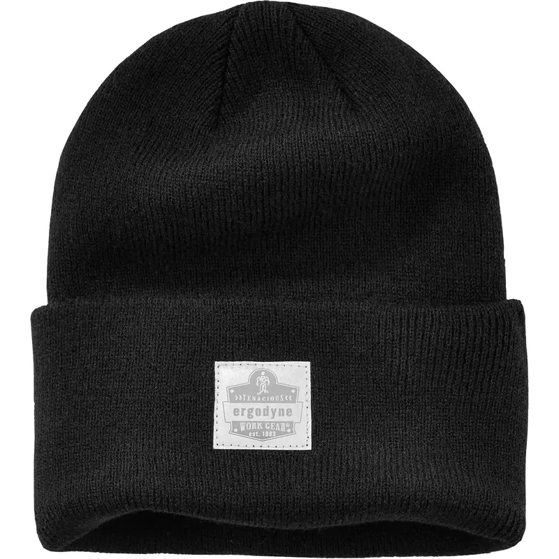 N-Ferno® Rib Knit Beanie Hat, One Size, Black 1
