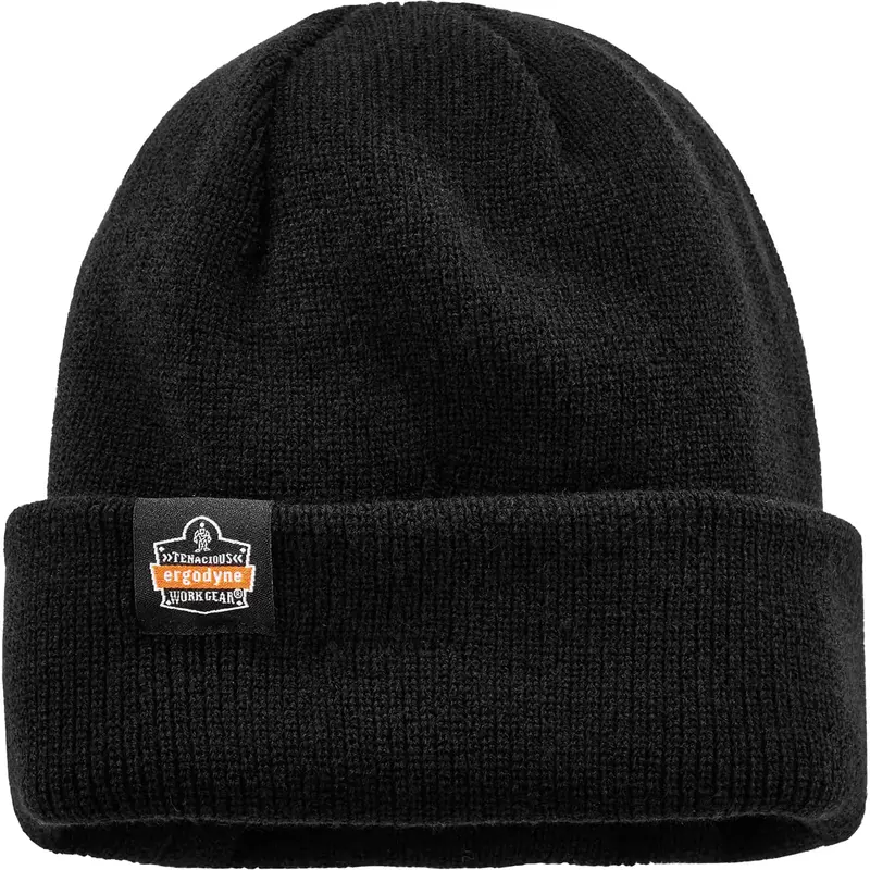 N-Ferno® Zippered Rib Knit Beanie Hat, One Size, Black 1