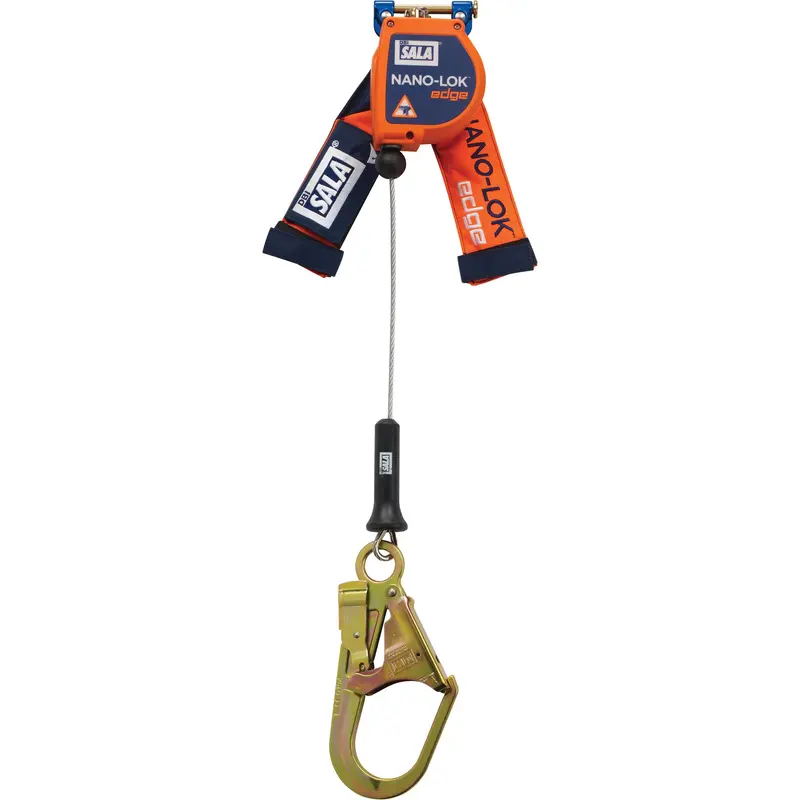 Nano-Lok™ Edge Self-Retracting Lifeline, 8', Stainless Steel, Swivel 1