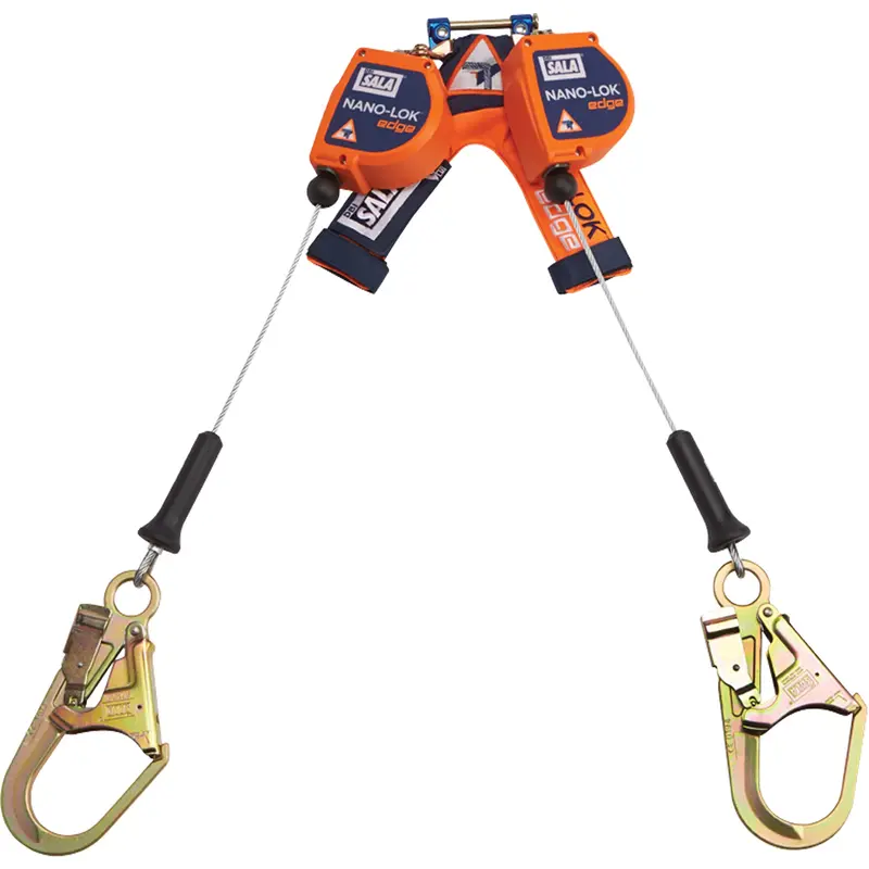 Nano-Lok™ Edge Self-Retracting Lifeline, 8', Stainless Steel, Swivel 1