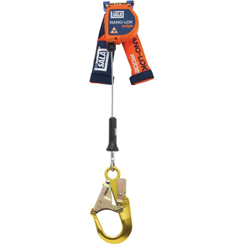 Nano-Lok™ Edge Self-Retracting Lifelines, 8', Stainless Steel, Stationary 1