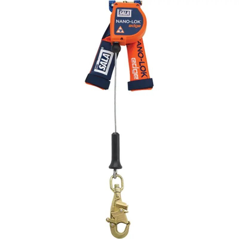 Nano-Lok™ Edge Self-Retracting Lifelines, 8', Stainless Steel, Swivel 1