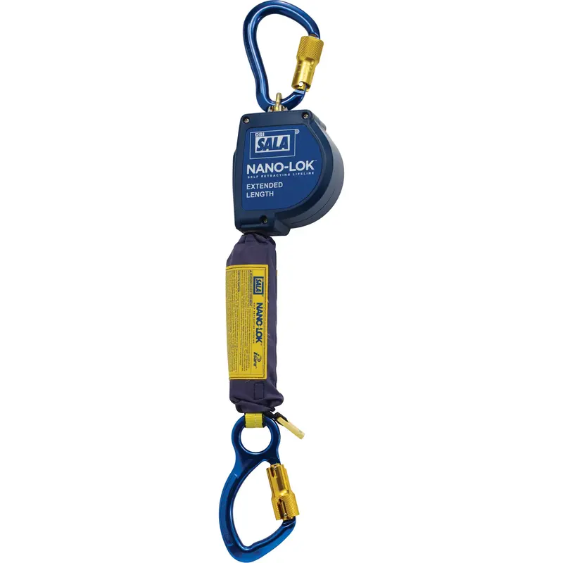 Nano-Lok™ Extended Length Self Retracting Lifeline, 10', Dyneema®, Swivel 1