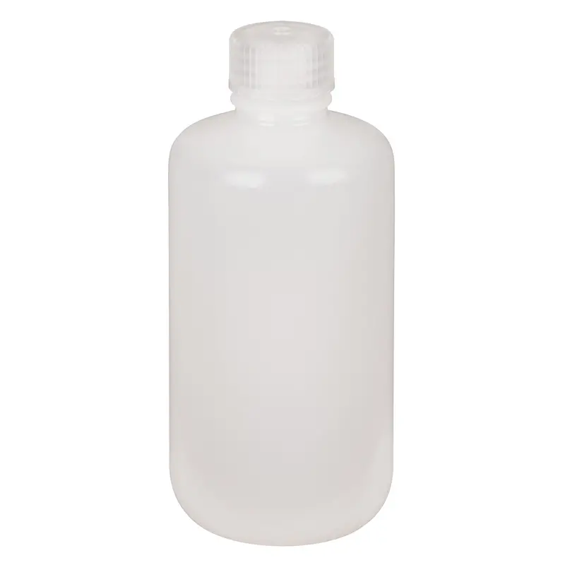 Narrow-Mouth Bottles, Round, 8 Oz., Plastic 1