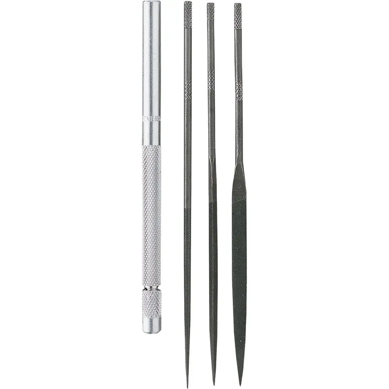 Needle File Set With Handle, 4 Pcs 1