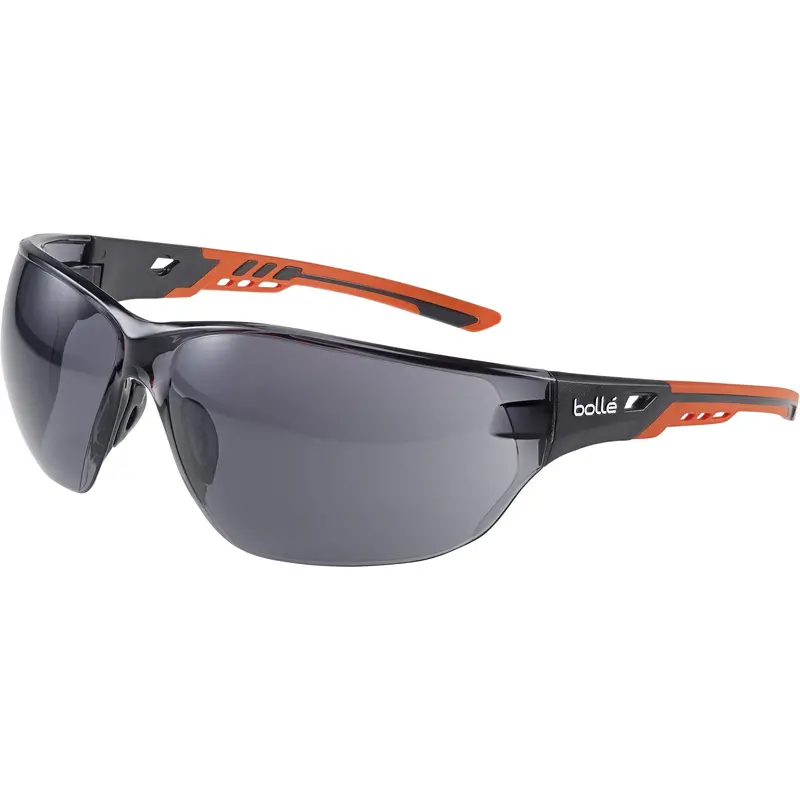 Ness+ Wraparound Safety Glasses, Smoke Lens, Anti-Fog/Anti-Scratch 1