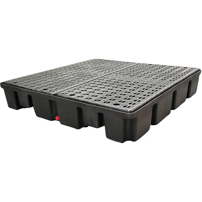 Nestable Spill Pallet Without Drain, 66 Us Gal. Spill Capacity, 49" X 49" X 10.5" 1