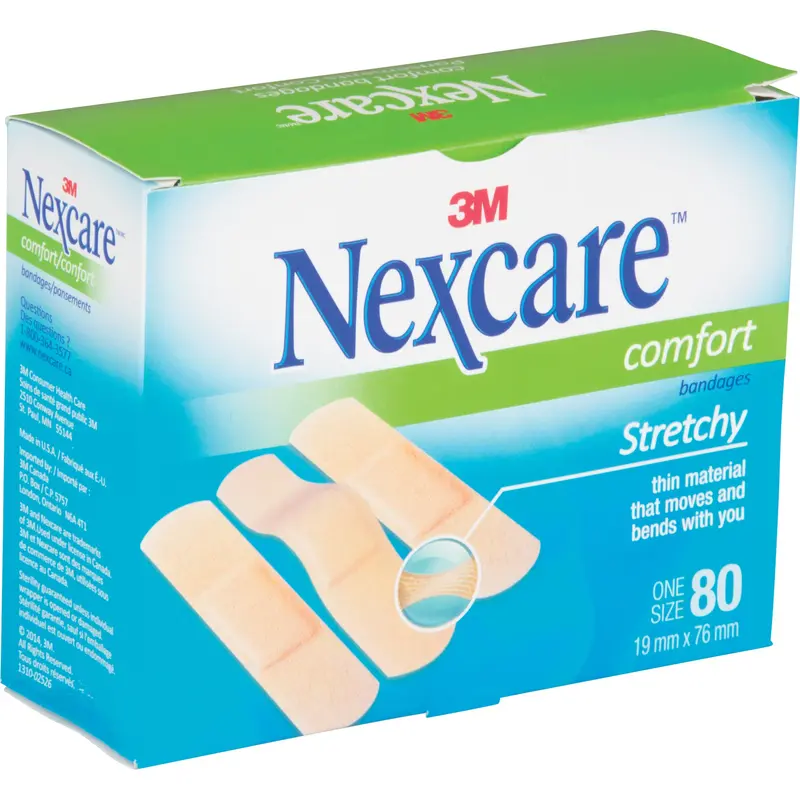 Nexcare™ Comfort Strips, Rectangular/Square, 3", Fabric, Sterile 1