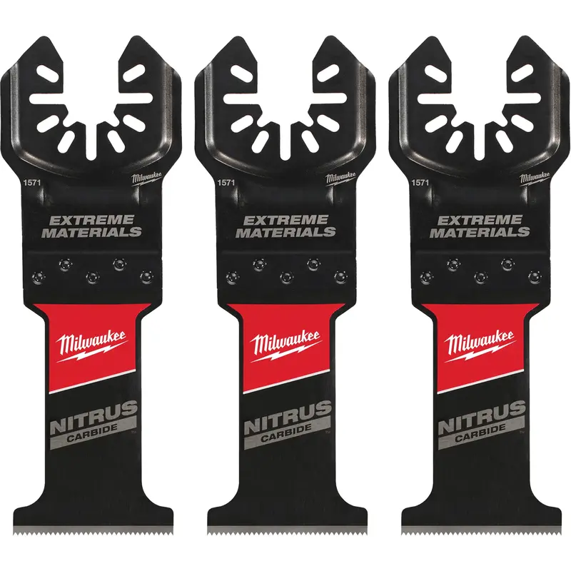 Nitrus Carbide™ Extreme Materials Universal Fit Open-Lok™ Oscillating Multi-Tool Blades 1