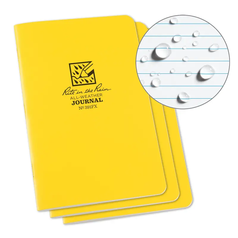 Notebook, Soft Cover, Yellow, 48 Pages, 4-5/8" W X 7" L 1