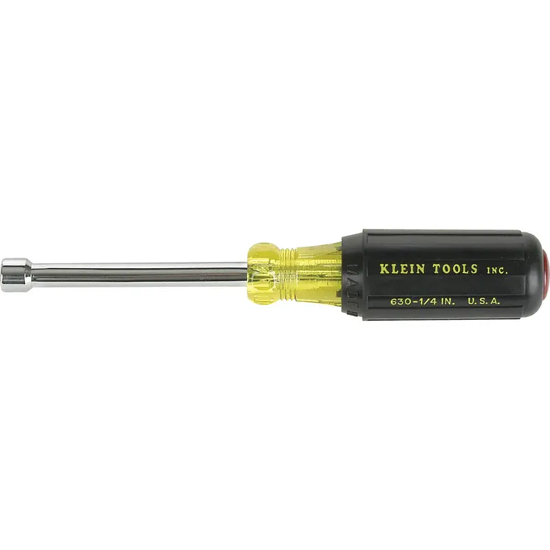 Nut Drivers - 3" Shafts, 1/4" Drive, 6-3/4" L, Non Magnetic 1