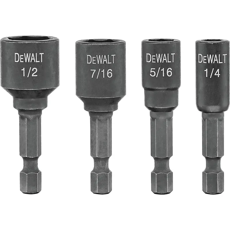 Nutdriver, 1/4" Tip, 1/4" Drive, 1-7/8" L, Magnetic 1