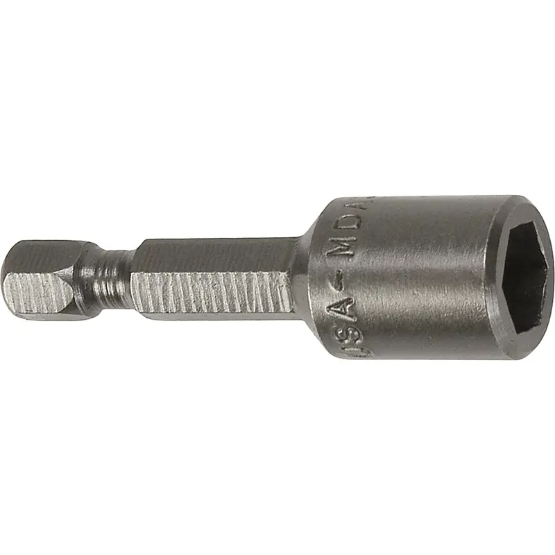 Nutsetter For Metric Sheet Metal Screws, 10 Mm Tip, 1/4" Drive, 44.5 Mm L, Magnetic 1