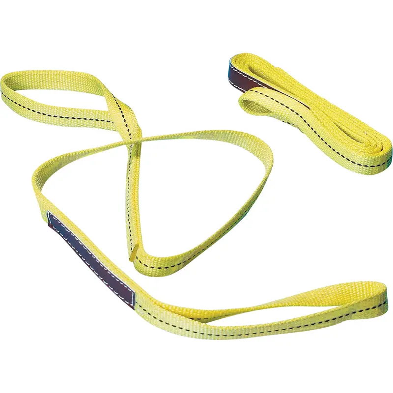 Nylon Sling, Double Ply, Double Eye, Type 3, 1" W X 6' L, 1000 Lbs. Vertical Load Limit 1