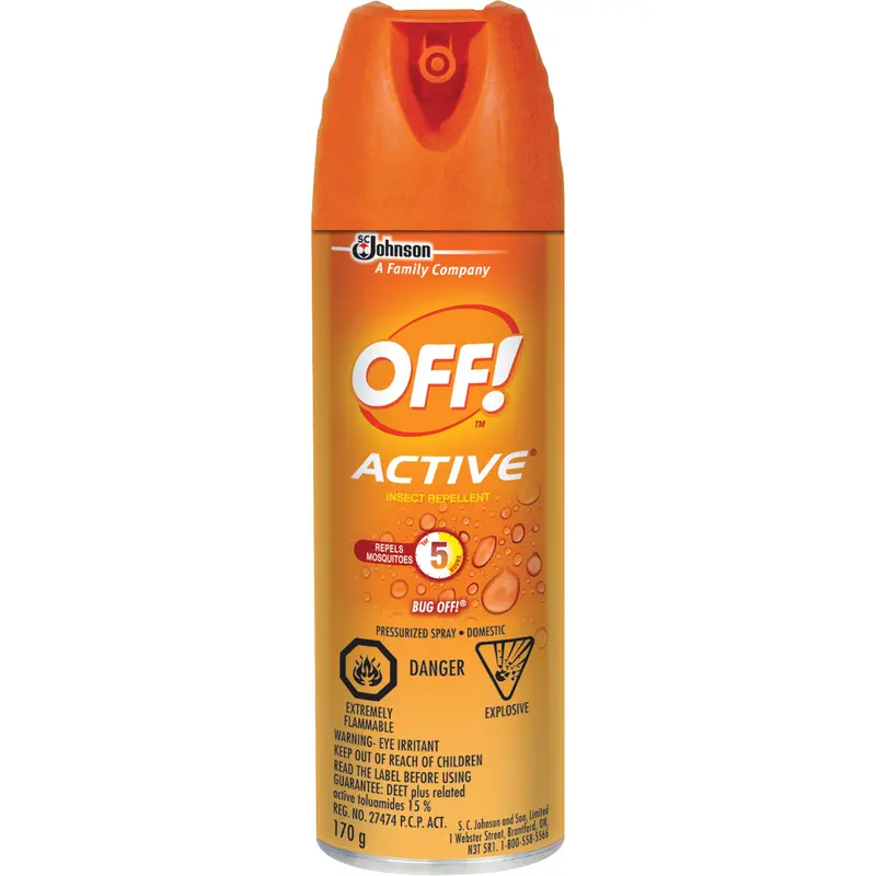 Off! Active® Insect Repellent, 15% Deet, Aerosol, 170 G 1